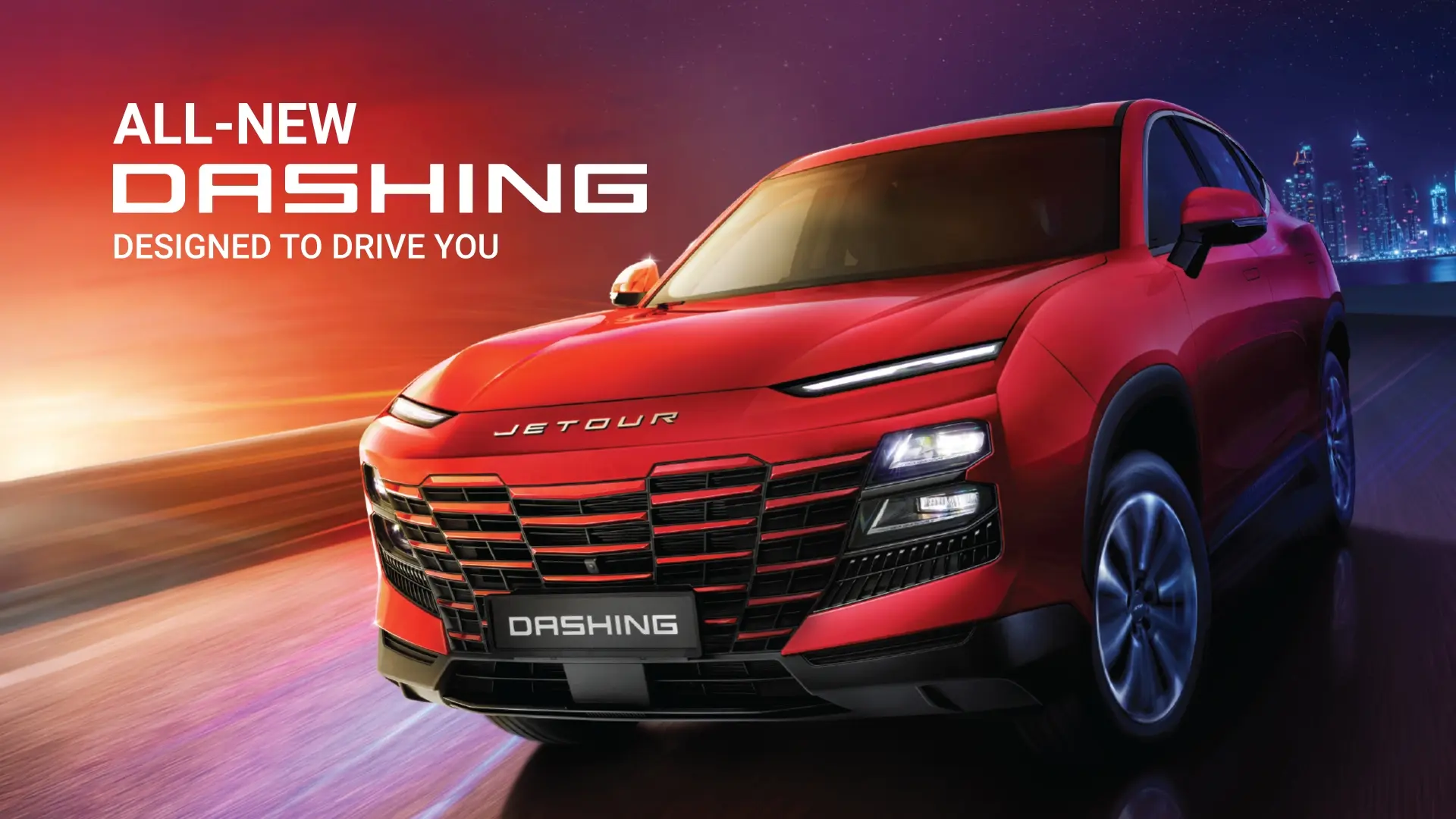 Jetour Dashing red SUV front view - BK Autoworld Puchong